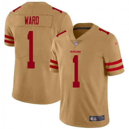 Nike 49ers #1 Jimmie Ward Gold Youth Stitched NFL Limited Inverted Legend Jersey