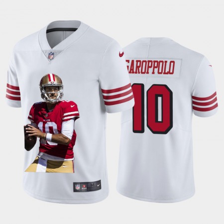 San Francisco 49ers #10 Jimmy Garoppolo Nike Team Hero 2 Rush Vapor Limited NFL Jersey White