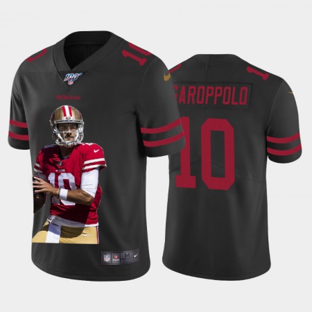 San Francisco 49ers #10 Jimmy Garoppolo Nike Team Hero 2 Vapor Limited NFL 100 Jersey Black