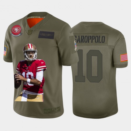 San Francisco 49ers #10 Jimmy Garoppolo Nike Team Hero 2 Vapor Limited NFL Jersey Camo