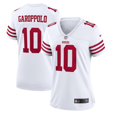 San Francisco 49ers #10 Jimmy Garoppolo White Women's 2022-23 Nike NFL Game Jersey