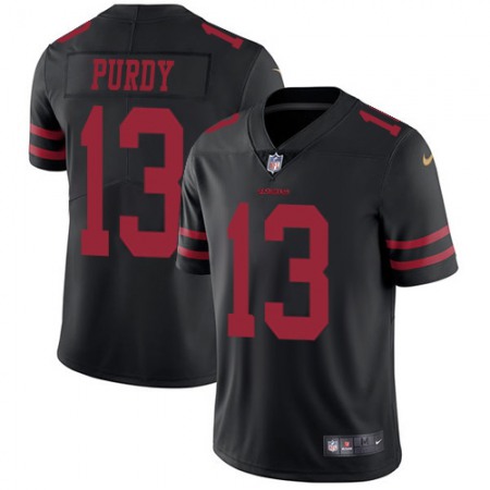 Nike 49ers #13 Brock Purdy Black Alternate Youth Stitched NFL Vapor Untouchable Limited Jersey