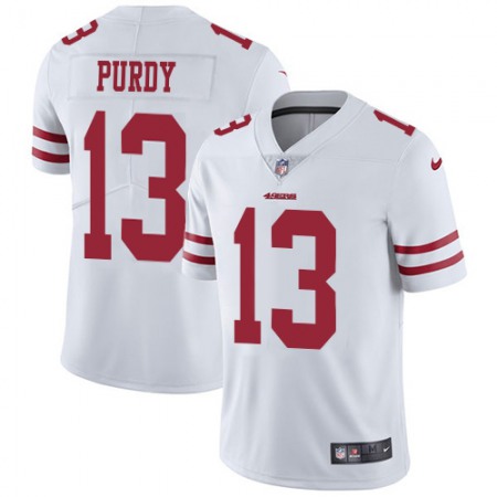 Nike 49ers #13 Brock Purdy White Youth Stitched NFL Vapor Untouchable Limited Jersey