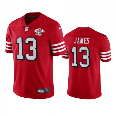 Nike 49ers #13 Richie James Red Rush Youth 75th Anniversary Stitched NFL Vapor Untouchable Limited Jersey