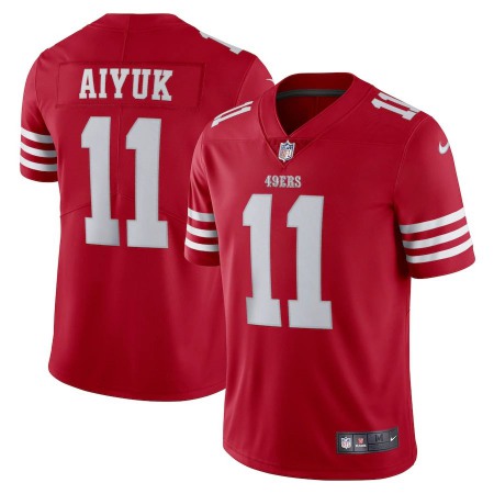 San Francisco 49ers #11 Brandon Aiyuk Scarlet Nike Men's 2022-23 Limited Stitched NFL Vapor Untouchable Jersey