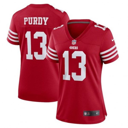 San Francisco 49ers #13 Brock Purdy Scarlet Women's 2022-23 Nike NFL Game Jersey