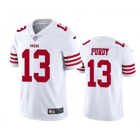 San Francisco 49ers #13 Brock Purdy White Nike Men's 2022-23 Limited Stitched NFL Vapor Untouchable Jersey