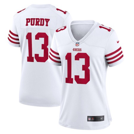 San Francisco 49ers #13 Brock Purdy White Women's 2022-23 Nike NFL Game Jersey