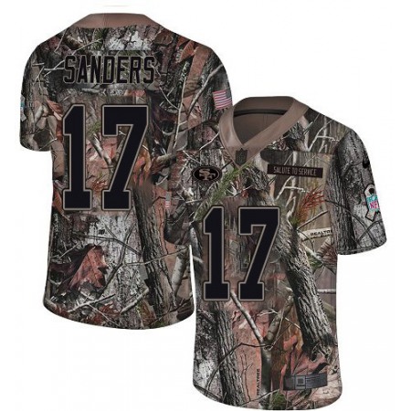 Nike 49ers #17 Emmanuel Sanders Camo Youth Stitched NFL Limited Rush Realtree Jersey