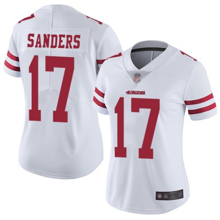 Nike 49ers #17 Emmanuel Sanders White Women's Stitched NFL Vapor Untouchable Limited Jersey