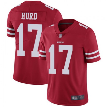 Nike 49ers #17 Jalen Hurd Red Team Color Men's Stitched NFL Vapor Untouchable Limited Jersey