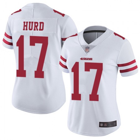 Nike 49ers #17 Jalen Hurd White Women's Stitched NFL Vapor Untouchable Limited Jersey
