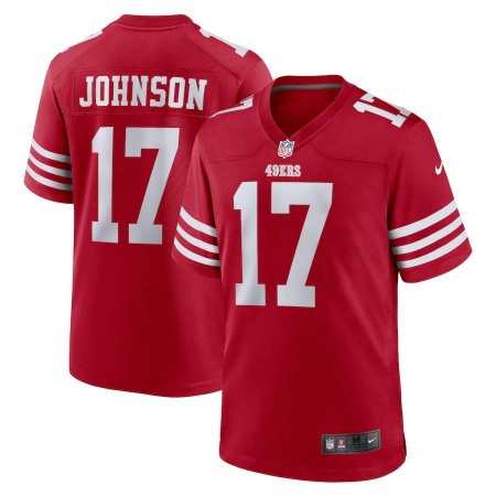 San Francisco 49ers #17 Josh Johnson Nike Men's 2022 Player Game Jersey - Scarlet