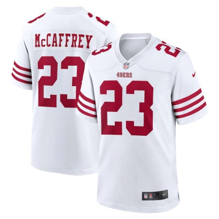 San Francisco 49ers #23 Christian McCaffrey Nike Men's 2022 Player Game Jersey - White
