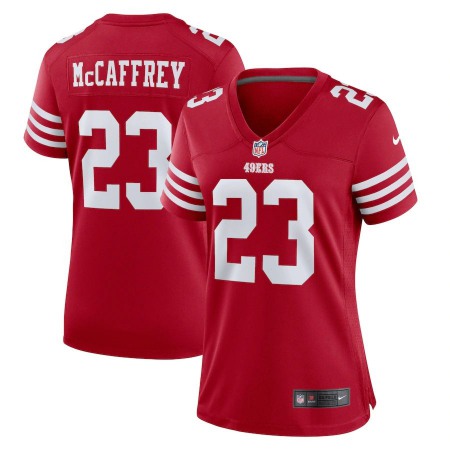 San Francisco 49ers #23 Christian McCaffrey Scarlet Women's 2022-23 Nike NFL Game Jersey