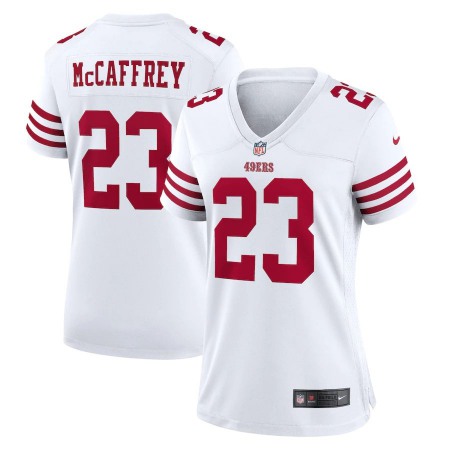 San Francisco 49ers #23 Christian McCaffrey Scarlet Women's 2022-23 Nike NFL Game Jersey