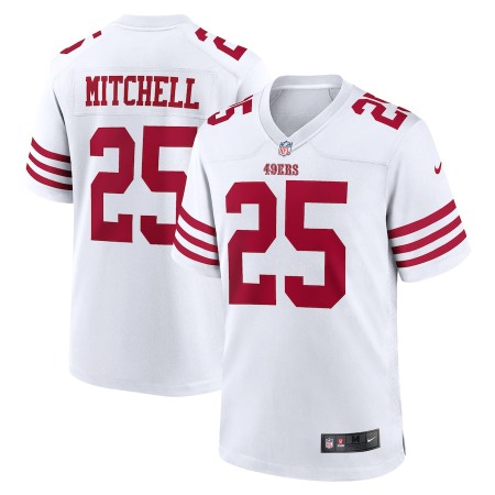 San Francisco 49ers #25 Elijah Mitchell Nike Men's 2022 Player Game Jersey - White