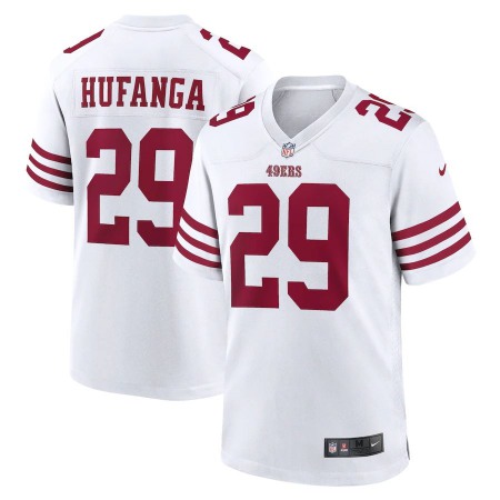 San Francisco 49ers #29 Talanoa Hufanga Nike Men's 2022 Player Game Jersey - White
