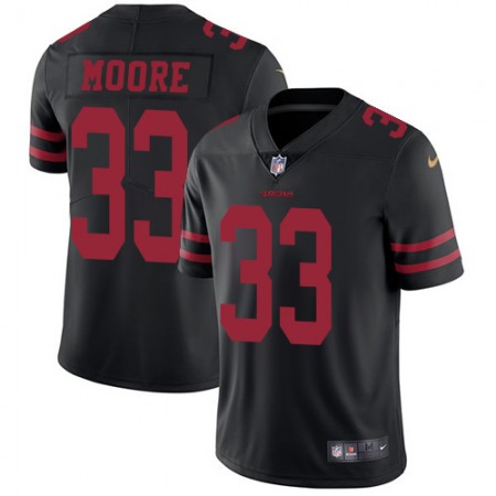 Nike 49ers #33 Tarvarius Moore Black Alternate Youth Stitched NFL Vapor Untouchable Limited Jersey