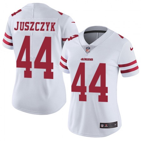 Nike 49ers #44 Kyle Juszczyk White Women's Stitched NFL Vapor Untouchable Limited Jersey