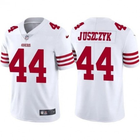 San Francisco 49ers #44 Kyle Juszczyk Whiite Nike Men's 2022-26 Limited Stitched NFL Vapor Untouchable Jersey