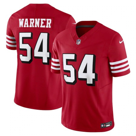 San Francisco 49ers #54 Fred Warner Nike Men's Scarlet Vapor F.U.S.E. Limited Jersey Alternate