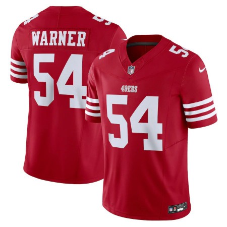 San Francisco 49ers #54 Fred Warner Nike Men's Scarlet Vapor F.U.S.E. Limited Jersey