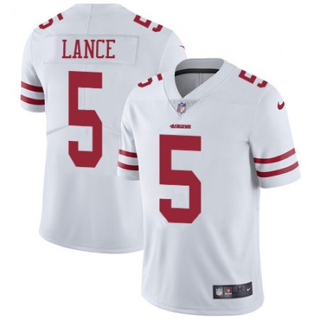 San Francisco 49ers #5 Trey Lance White Men's Stitched NFL Vapor Untouchable Limited Jersey