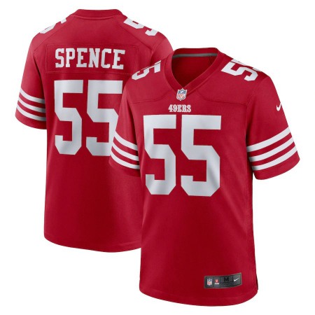 San Francisco 49ers #55 Akeem Spence Nike Men's 2022 Player Game Jersey - Scarlet