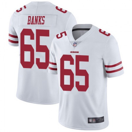 Nike 49ers #65 Aaron Banks White Men's Stitched NFL Vapor Untouchable Limited Jersey
