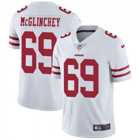 Nike 49ers #69 Mike McGlinchey White Men's Stitched NFL Vapor Untouchable Limited Jersey