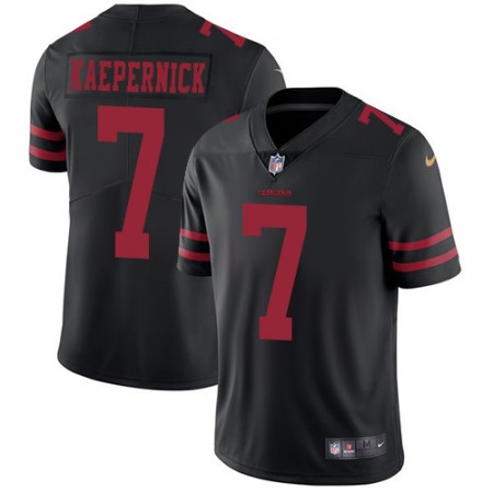 Nike 49ers #7 Colin Kaepernick Black Alternate Men's Stitched NFL Vapor Untouchable Limited Jersey