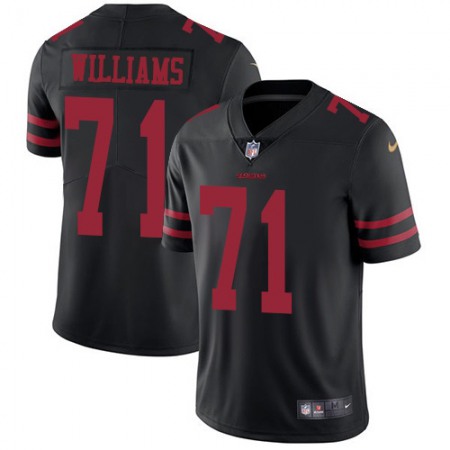 San Francisco 49ers #71 Trent Williams Black Alternate Youth Stitched NFL Vapor Untouchable Limited Jersey
