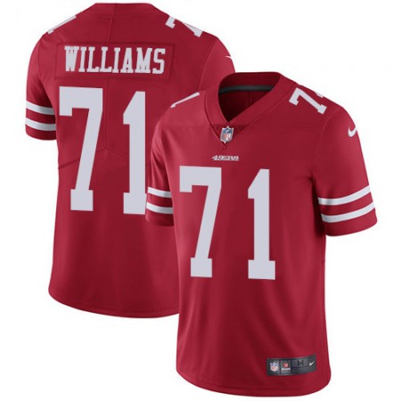 San Francisco 49ers #71 Trent Williams Red Team Color Youth Stitched NFL Vapor Untouchable Limited Jersey