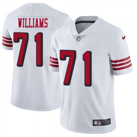 San Francisco 49ers #71 Trent Williams White Youth Stitched NFL Limited Rush Jersey