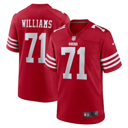 San Francisco 49ers #71 Trent Wlliams Nike Men's 2022 Player Game Jersey - Scarlet