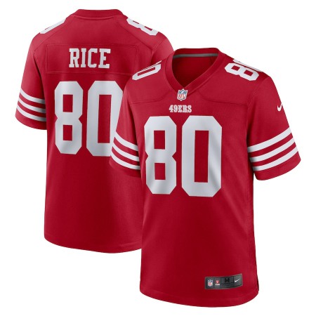 San Francisco 49ers #80 Jerry Rice Nike Men's 2022 Player Game Jersey - Scarlet
