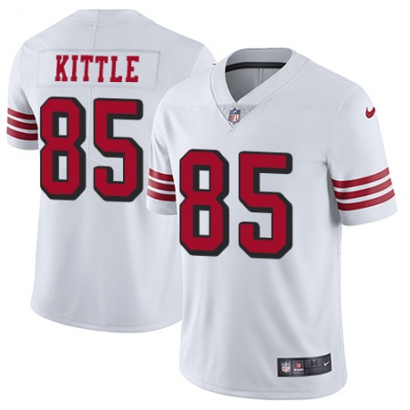 Nike 49ers #85 George Kittle White Rush Youth Stitched NFL Vapor Untouchable Limited Jersey