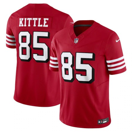 San Francisco 49ers #85 George Kittle Nike Men's Scarlet Vapor F.U.S.E. Limited Jersey Alternate
