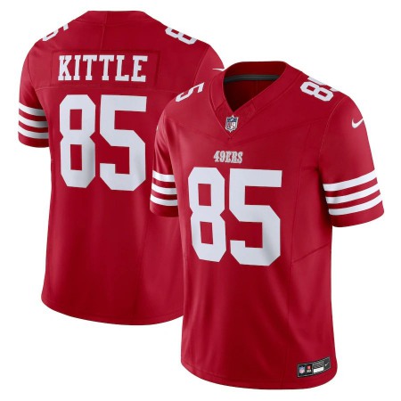 San Francisco 49ers #85 George Kittle Nike Men's Scarlet Vapor F.U.S.E. Limited Jersey