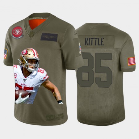 San Francisco 49ers #85 George Kittle Nike Team Hero 2 Vapor Limited NFL Jersey Camo