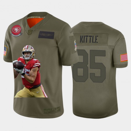 San Francisco 49ers #85 George Kittle Nike Team Hero 3 Vapor Limited NFL Jersey Camo