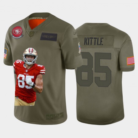 San Francisco 49ers #85 George Kittle Nike Team Hero Vapor Limited NFL Jersey Camo