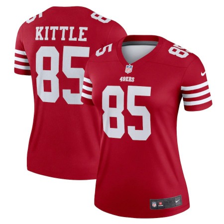 San Francisco 49ers #85 George Kittle Scarlet Women's 2022-23 Nike NFL Legend Jersey