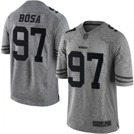 Nike 49ers #97 Nick Bosa Gray Men's Stitched NFL Limited Gridiron Gray Jersey