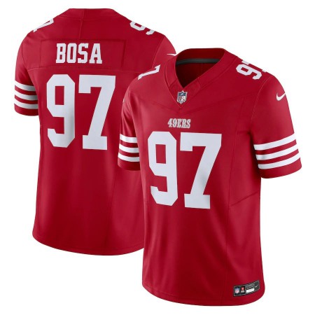 San Francisco 49ers #97 Nick Bosa Nike Men's Scarlet Vapor F.U.S.E. Limited Jersey