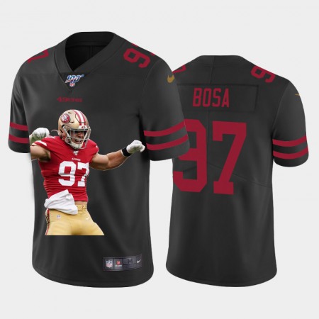 San Francisco 49ers #97 Nick Bosa Nike Team Hero 3 Vapor Limited NFL 100 Jersey Black