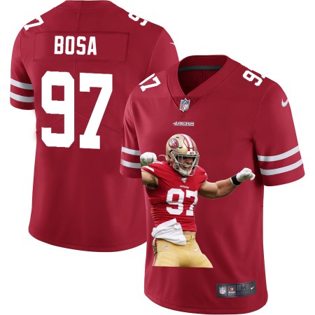 San Francisco 49ers #97 Nick Bosa Nike Team Hero 3 Vapor Limited NFL Jersey Red