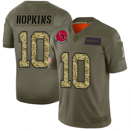 Arizona Cardinals #10 DeAndre Hopkins Men's Nike 2019 Olive Camo Salute To Service Limited NFL Jersey