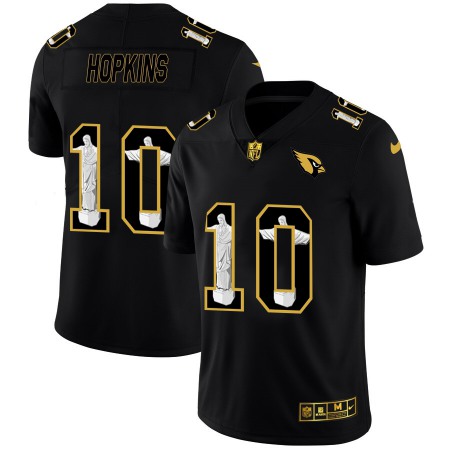 Arizona Cardinals #10 DeAndre Hopkins Men's Nike Carbon Black Vapor Cristo Redentor Limited NFL Jersey